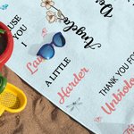 Toalla de playa personalizada de gran tamaño y secado rápido To My Bestie 2 Birth Flowers Beach Towel with Names Travel Essential Birthday Gift for Sisters Friends