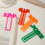 Personalized Multicolour 3D Printed Name Bookmark Encourage Reading Stationery Birthday Gift for Bookworm