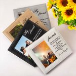 Personalisierte Schwestern Freunde Leder Fotorahmen mit Titel und Text Geburtstag Jahrestag Freundschaft geschätztes Geschenk für Freunde