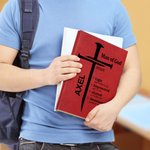 Personalisierte Nagel Kreuz Gottes Bibel Vers A5 Lederabdeckung Notebook mit Namen Kirche Studie Geburtstag religiöses Geschenk für Familie Freunde Christian