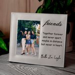 Personalisierte Schwestern Freunde Leder Fotorahmen mit Titel und Text Geburtstag Jahrestag Freundschaft geschätztes Geschenk für Freunde