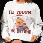 Spersonalizowana bluza I Am Yours No Refund z imionami na walentynki i rocznicę dla pary