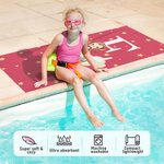 Personalised Multicolour Cloud Star Forest Animal Oversized Quick Dry Beach Towel with Initial and Name Birthday Beach Pool Party Gift for Boys Girls