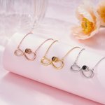 Personalized Simplicity Infinity Symbol Photo Projection Necklace Anniversary Birthday Mother's Day Gift for Women