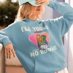 Spersonalizowana bluza z kapturem I Am Yours No Refund z imionami dla pary na rocznicę walentynek