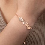 Bracciale personalizzato con incisione di 1-6 ritratti di animali domestici e nomi, delicato, per cani, gatti e mamme, regalo di compleanno e souvenir per le donne che amano gli animali.