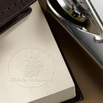 From the Library of Embosser, Personalized Book Embosser Stamp with Name, Dragon Theme Embossing Stamp