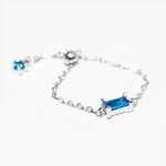 Personalizado Dainty Birthstone Cadena Ajustable Anillo con Tarjeta de Felicitación Cumpleaños Aniversario Regalo para Mujeres