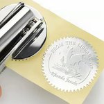 From the Library of Embosser, Personalized Book Embosser Stamp with Name, Dragon Theme Embossing Stamp