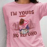 Spersonalizowana bluza I Am Yours No Refund z imionami na walentynki i rocznicę dla pary