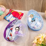 Uovo di Pasqua Jumbo riempibile con nome personalizzato con iniziali di personaggi dei cartoni animati, cestino di Pasqua, bomboniere per feste di compleanno, regalo per bambini e bambine.