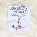 Personalizado Dainty Birthstone Cadena Ajustable Anillo con Tarjeta de Felicitación Cumpleaños Aniversario Regalo para Mujeres