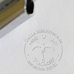 Timbro a secco personalizzato Non sono un Topo di Biblioteca ma il Drago dei Libri regalo perfetto per gli amanti dei libri