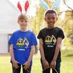 Personalisierte Hasenohr Cartoon Charakter Bagger Ostereier 100% Baumwolle Kind T-Shirt mit Namen Ostern Geburtstag Geschenk für Jungen Mädchen