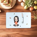 Personalizado de dibujos animados de nacimiento de flores de calidad alimentaria de caramelo galleta galleta de almacenamiento de estaño con el nombre del Festival de Fiesta de Favores de regalo para 