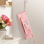 Personalized Stylish Birth Flower Hairdressing Element Portable Hair Tools Travel Bag with Name and Heat Resistant Mat Birthday Gift for Women