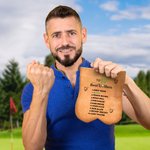 Personalised Funny Top 10 Golfers Golf Ball Bag Sack with Name and Clip Sports Accessories Birthday Gift for Golf Lover Husband Dad