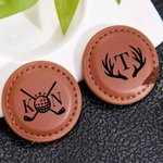 Personalisierte Golfschläger Monogramm Leder magnetische Golf Ball Marker mit Initiale und Name Club Geburtstag Vatertag Geschenk für Golfspieler Liebhaber