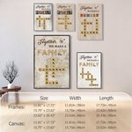 Poster de mots croisés personnalisé sans cadre Peinture encadrée avec nom Cadeau de pendaison de crémaillère pour les membres de la famille