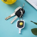 Personalized 3D Printed Pickleball Paddle Ball Keychain with Name Sports Theme Bag Charm Birthday Gift for Pickleball Lovers