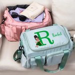 Personlig tegneserieutdannet Graduate Initial flerroms reiseveske med navn og skulderstropp Reisetilbehør Graduation Gift for Graduates