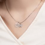 Personalizado Dainty Fútbol Béisbol Baloncesto Colgante Collar con Circón Inicial Día del Juego Accesorios Cumpleaños Equipo de regalo para los amantes de los deportes de pelota