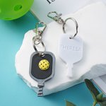 Personalized 3D Printed Pickleball Paddle Ball Keychain with Name Sports Theme Bag Charm Birthday Gift for Pickleball Lovers