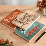 Personalized She Is Strong Birth Flower A6 Notebook with Name and 200 Lined Pages Positive Affirmation Birthday Mother's Day Gift for Women