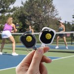 Personalized 3D Printed Pickleball Paddle Ball Keychain with Name Sports Theme Bag Charm Birthday Gift for Pickleball Lovers