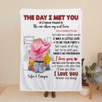Manta personalizados con proverbios en inglés sobre el amor con línea corazón y nombres regalo de aniversario San Valentín para paraja