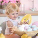 Personalisiertes Niedliches Cartoon Junge Mädchen Initiale Osterei mit Namen Ostern Party Geschenk für Kinder Jungen Mädchen