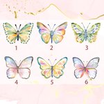 Watercolor Butterfly Floral Leather Wide Opening Makeup Bag with Name Portable Travel Accessories Birthday Bridesmaid Gift for Women