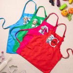 Delantal ajustable con iniciales de cordero, dinosaurio, animal y bolsillo. Regalo de cumpleaños para niños.