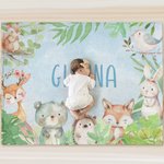 Spersonalizowany kocyk z imieniem i nazwiskiem Urodziny Baby Shower Dekoracja pokoju Prezent dla niemowlęcia Maluch