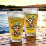 Personalised Lucky Shamrock Highland Cow 16oz Beer Glass with Name and Text Happy St. Patrick's Day Home Kitchen Accessories Gift for Family