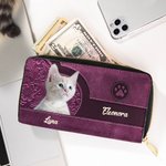 Portafoglio in pelle PU personalizzato in stile vintage con 1-3 animali e nomi con scomparti multipli regalo di viaggio per amanti degli animali