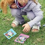 Spersonalizowana torba na czekoladowe przekąski i zestaw naklejek z króliczkami na Wielkanoc Prezent dla dziecka