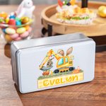Boîte à biscuits en métal de qualité alimentaire avec nom Cadeau de Pâques pour la famille et les amis