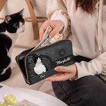 Portafoglio in pelle PU personalizzato in stile vintage con 1-3 animali e nomi con scomparti multipli regalo di viaggio per amanti degli animali