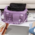 Spersonalizowana torba podróżna z imieniem i paskiem na ramię z postacią zodiaku Urodzinowy kwiat Wielokomorowa torba podróżna z imieniem i paskiem na ramię Niezbędny prezent urodzinowy dla kobiet