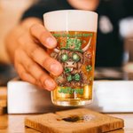 Personalised Lucky Shamrock Highland Cow 16oz Beer Glass with Name and Text Happy St. Patrick's Day Home Kitchen Accessories Gift for Family