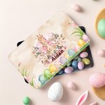 Personalisierte bunte Blumen Ostereier Peter Rabbit Lebensmittelqualität Keksdose mit Namen Ostern Party Lagerung Zubehör Geschenk für Jungen Mädchen
