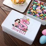 Boîte à biscuits personnalisée avec nom pour Pâques Cadeau d'anniversaire pour les enfants