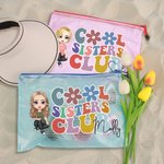 Personalizzato Cool Sister Club Cartoon Character Borsa da spiaggia impermeabile con nome Compleanno Matrimonio Festa in spiaggia regalo per lei