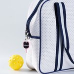 Personalized 3D Printed Pickleball Paddle Ball Keychain with Name Sports Theme Bag Charm Birthday Gift for Pickleball Lovers