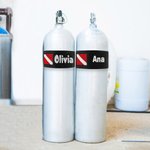 Cinturón para botella de buceo personalizado con nombre bordado y gancho y bucle regalo de cumpleaños para aficionados al buceo