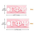 Personalisierte Multicolor Glitter griechischen Buchstaben Name Platte Tag Deckel Topper für 30 oz 40 oz Stanley Becher Zubehör Sorority Geschenk für Schwestern Mädchen