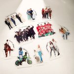 Plaque Acrylique Transparente Personnalisée avec Photo et Textes Décoration de Bureau Cadeau Anniversaire pour Amis Famille