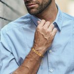 Gepersonaliseerde Gegraveerde 1-12 Naam Blokken Armband Minimalistische Mannen Sieraden Verjaardag Vaderdag Cadeau voor Papa Opa