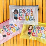 Personalizzato Cool Sister Club Cartoon Character Borsa da spiaggia impermeabile con nome Compleanno Matrimonio Festa in spiaggia regalo per lei